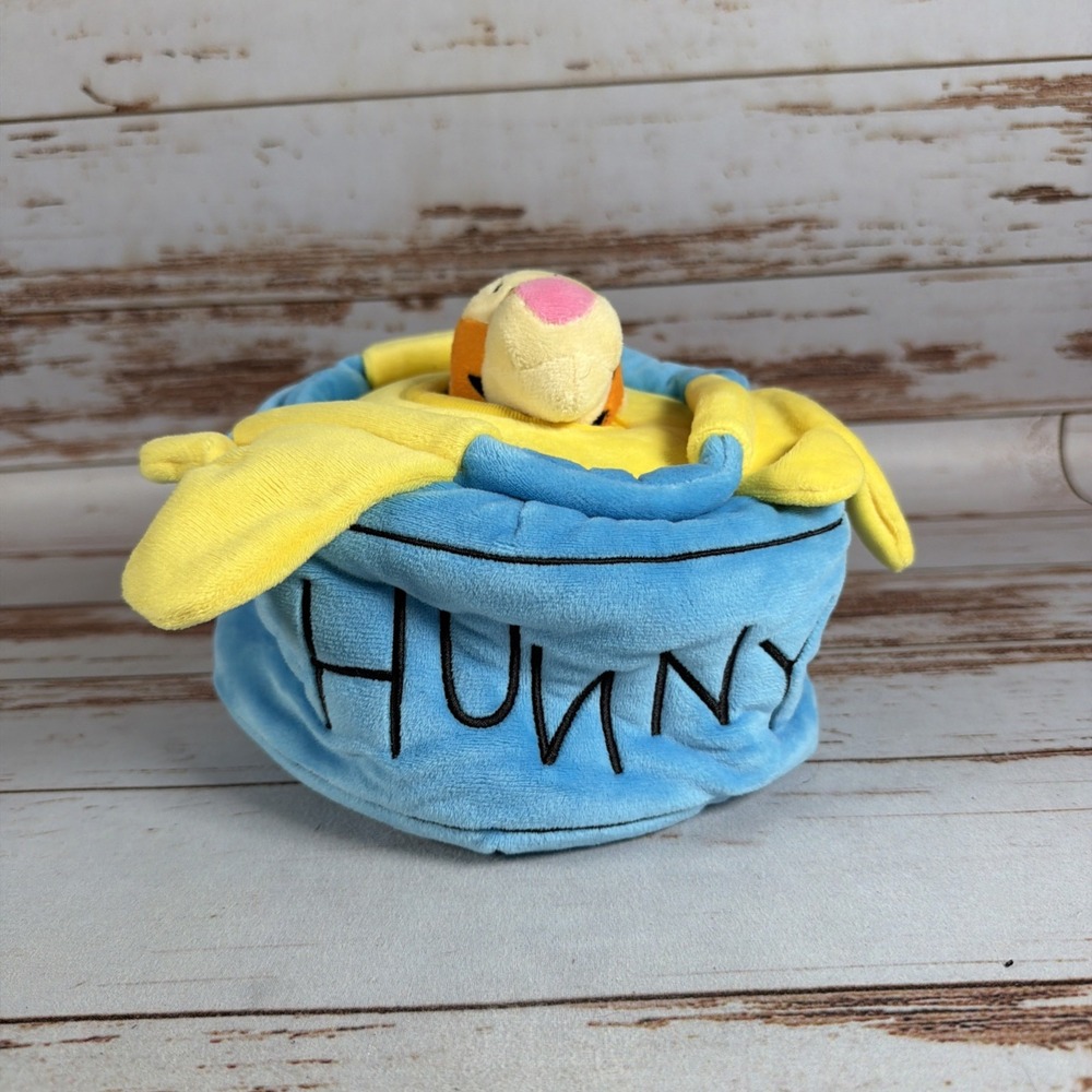 Disney Winnie The Pooh Hide & Seek Honey Pot Plush Dog Toy Chewy